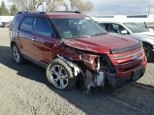 1FM5K8F87DGB07678 - 2013 FORD EXPLORER L RED photo 9