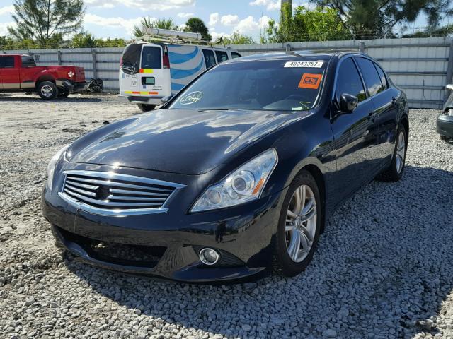 JN1CV6AP5DM724166 - 2013 INFINITI G37 BASE BLACK photo 2