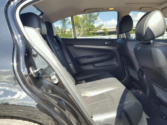 JN1CV6AP5DM724166 - 2013 INFINITI G37 BASE BLACK photo 6