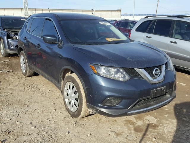 5N1AT2MT4GC916941 - 2016 NISSAN ROGUE S BLUE photo 1