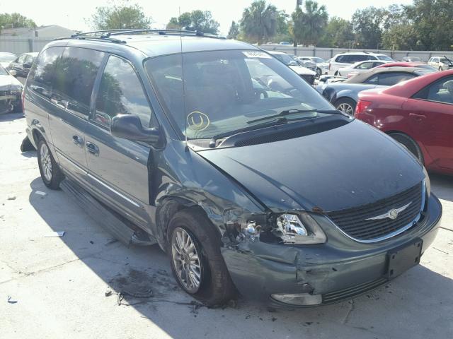 2C8GP64L92R703637 - 2002 CHRYSLER TOWN & COU GREEN photo 1