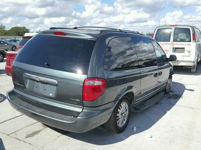 2C8GP64L92R703637 - 2002 CHRYSLER TOWN & COU GREEN photo 4