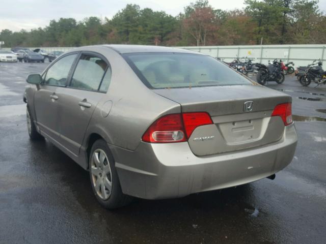 1HGFA16546L002133 - 2006 HONDA CIVIC LX GOLD photo 3