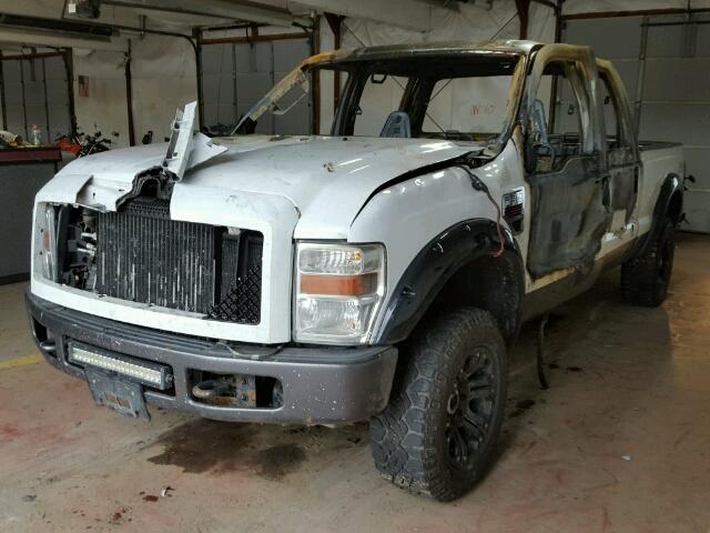 1FTSW21R58EB92904 - 2008 FORD F250 SUPER WHITE photo 2