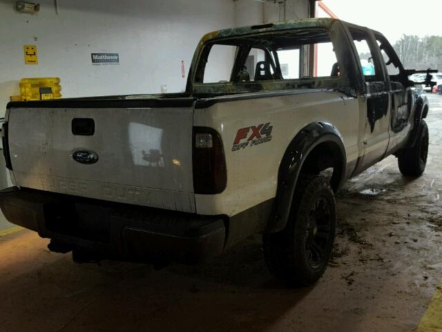 1FTSW21R58EB92904 - 2008 FORD F250 SUPER WHITE photo 4