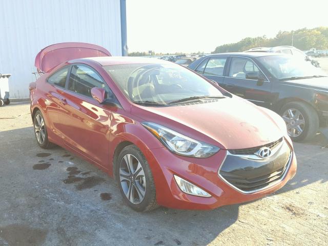 KMHDH6AH3EU029344 - 2014 HYUNDAI ELANTRA CO RED photo 1