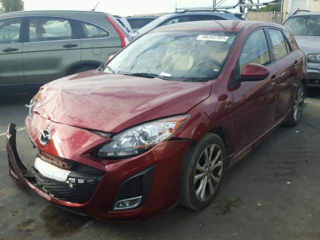 JM1BL1K68B1430590 - 2011 MAZDA 3 S RED photo 2