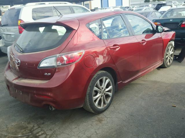 JM1BL1K68B1430590 - 2011 MAZDA 3 S RED photo 4