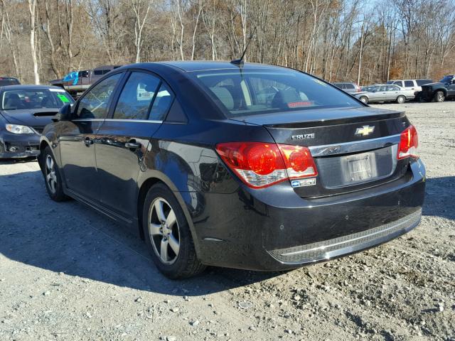 1G1PF5S95B7250651 - 2011 CHEVROLET CRUZE LT BLACK photo 3