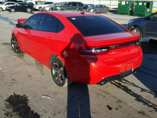 1C3CDFEBXGD680513 - 2016 DODGE DART GT ORANGE photo 3