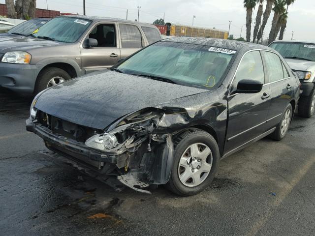 1HGCM56475A146973 - 2005 HONDA ACCORD LX BLACK photo 2