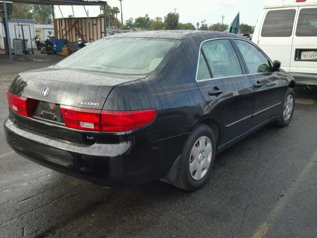 1HGCM56475A146973 - 2005 HONDA ACCORD LX BLACK photo 4