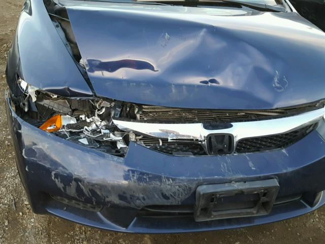 2HGFA16509H507426 - 2009 HONDA CIVIC LX BLUE photo 9