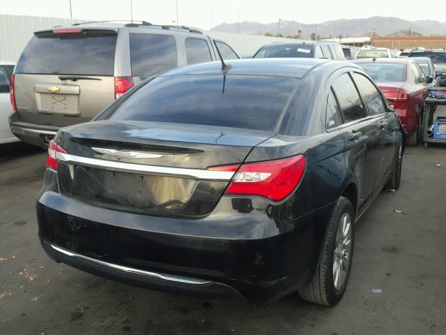 1C3CCBAB3EN125248 - 2014 CHRYSLER 200 LX BLACK photo 4