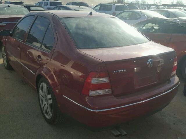 3VWSE69M34M110205 - 2004 VOLKSWAGEN JETTA GLS RED photo 3