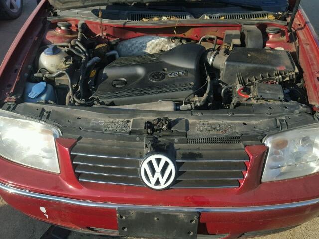 3VWSE69M34M110205 - 2004 VOLKSWAGEN JETTA GLS RED photo 7