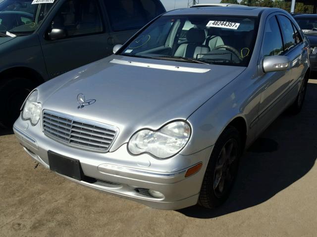 WDBRF81JX3F386468 - 2003 MERCEDES-BENZ C 240 4MAT SILVER photo 2