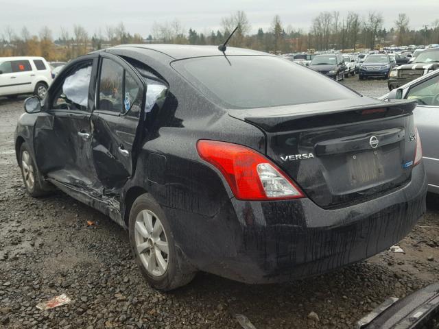 3N1CN7AP2EL864502 - 2014 NISSAN VERSA BLACK photo 3