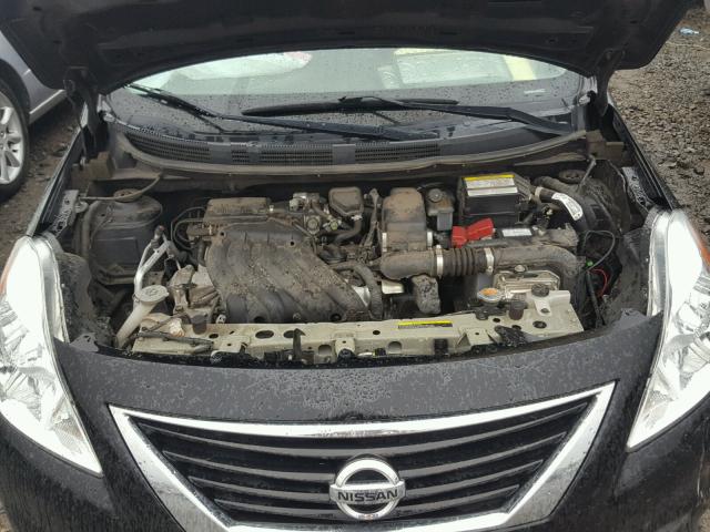 3N1CN7AP2EL864502 - 2014 NISSAN VERSA BLACK photo 7