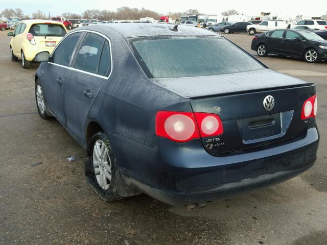 3VWCT81K96M852501 - 2006 VOLKSWAGEN JETTA TDI BLUE photo 3