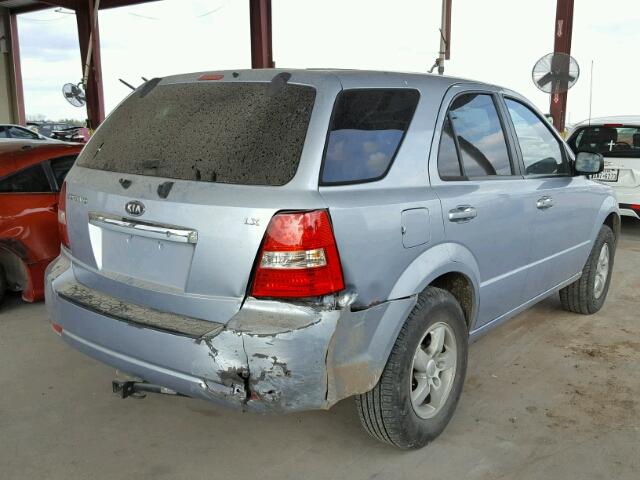 KNDJD736075714841 - 2007 KIA SORENTO EX BLUE photo 4