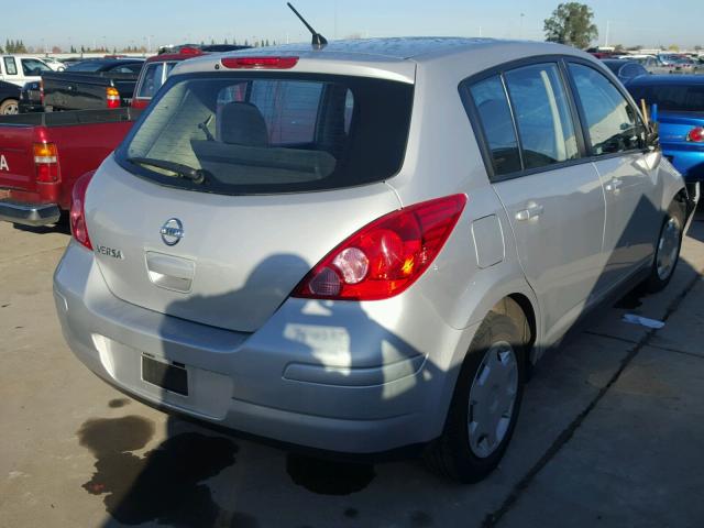 3N1BC1CP9BL388370 - 2011 NISSAN VERSA S SILVER photo 4