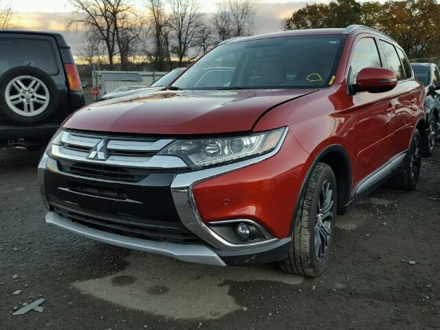 JA4AD3A35HZ002086 - 2017 MITSUBISHI OUTLANDER RED photo 2