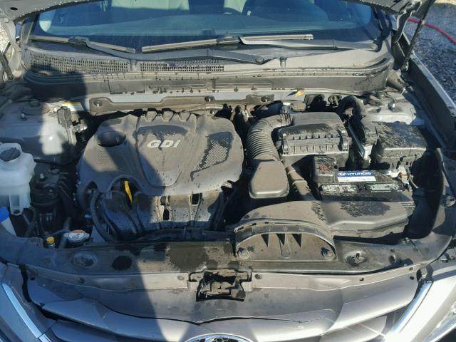 5NPEB4AC5DH551095 - 2013 HYUNDAI SONATA GLS GRAY photo 7