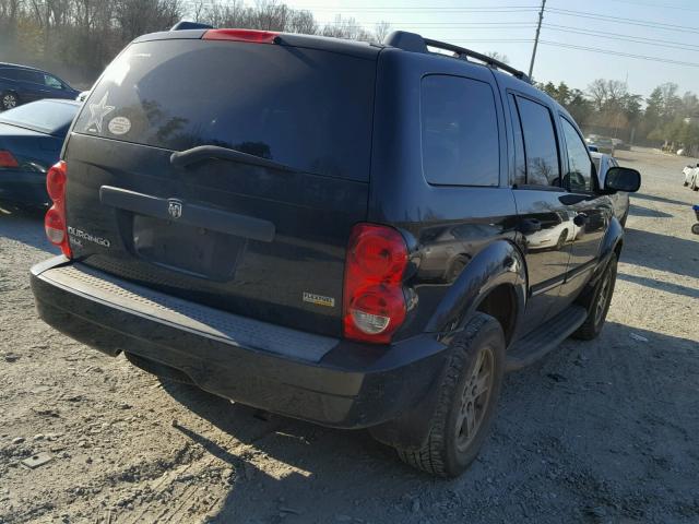 1D8HB48P07F574967 - 2007 DODGE DURANGO SL BLACK photo 4