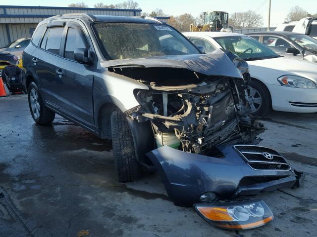 5NMSH13E28H138746 - 2008 HYUNDAI SANTA FE S BLUE photo 1