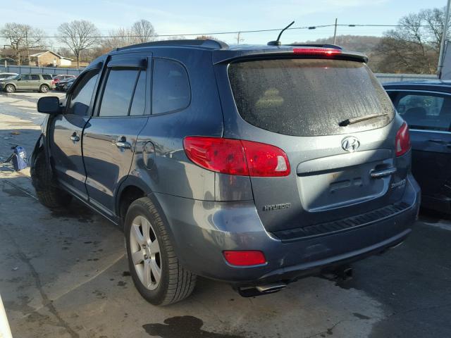 5NMSH13E28H138746 - 2008 HYUNDAI SANTA FE S BLUE photo 3