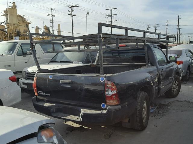 5TENX22N97Z408352 - 2007 TOYOTA TACOMA BLACK photo 4