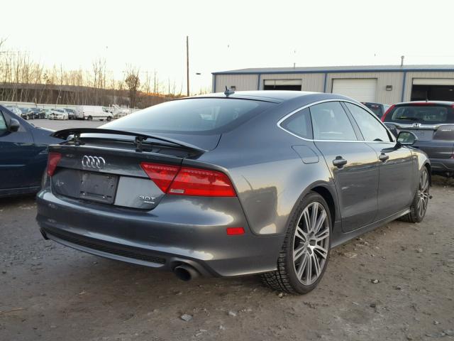 WAU2GAFC3DN004531 - 2013 AUDI A7 PRESTIG GRAY photo 4