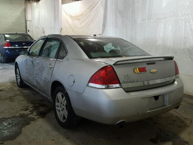 2G1WC58R379334484 - 2007 CHEVROLET IMPALA LT SILVER photo 3