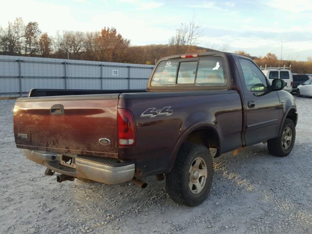 2FTRF18W6YCB16229 - 2000 FORD F150 MAROON photo 4