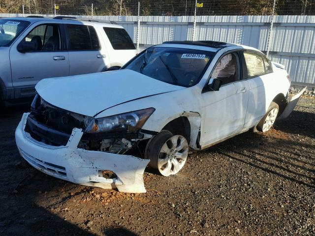 1HGCP26878A002627 - 2008 HONDA ACCORD EXL WHITE photo 2