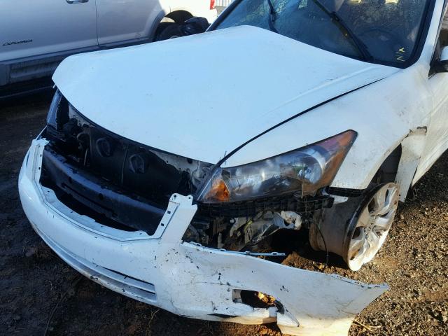 1HGCP26878A002627 - 2008 HONDA ACCORD EXL WHITE photo 9