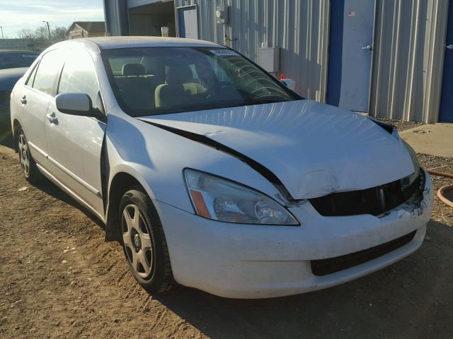 1HGCM56425A195580 - 2005 HONDA ACCORD LX WHITE photo 1