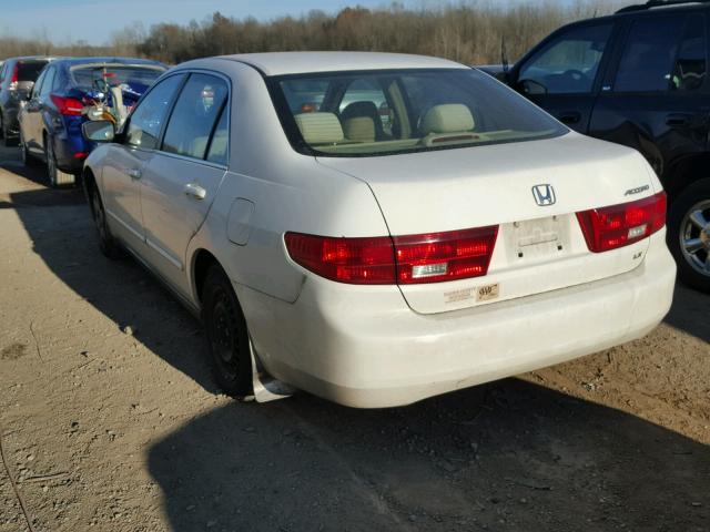 1HGCM56425A195580 - 2005 HONDA ACCORD LX WHITE photo 3