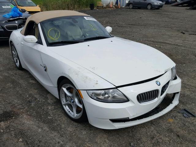 4USBU53517LX02381 - 2007 BMW Z4 3.0SI WHITE photo 1