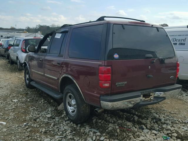 1FMRU1768WLA26733 - 1998 FORD EXPEDITION BURGUNDY photo 3