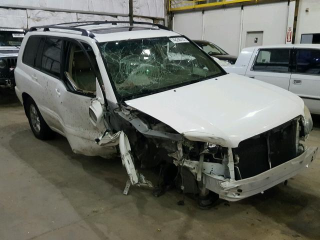 JTEEP21A560167589 - 2006 TOYOTA HIGHLANDER WHITE photo 1