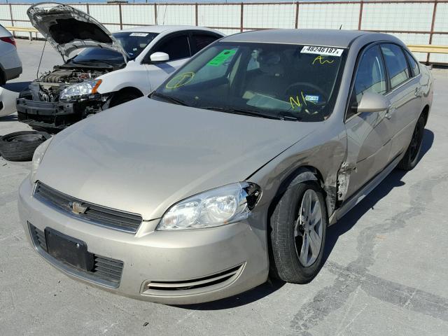 2G1WA5EK0B1299309 - 2011 CHEVROLET IMPALA LS GOLD photo 2