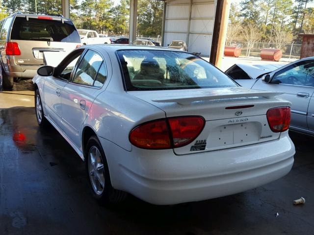 1G3NL52E21C197966 - 2001 OLDSMOBILE ALERO GL WHITE photo 3