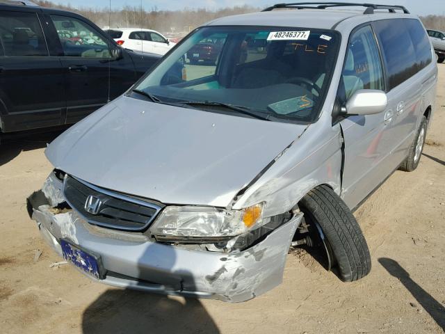 5FNRL18674B057073 - 2004 HONDA ODYSSEY EX SILVER photo 2