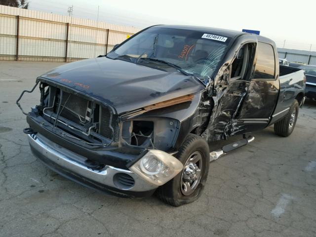 3D7KR28D27G733504 - 2007 DODGE RAM 2500 S BLACK photo 2