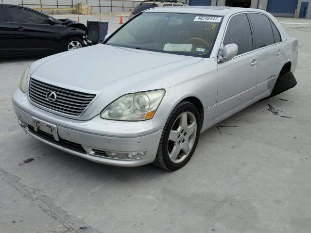 JTHBN36F455021014 - 2005 LEXUS LS 430 GRAY photo 2