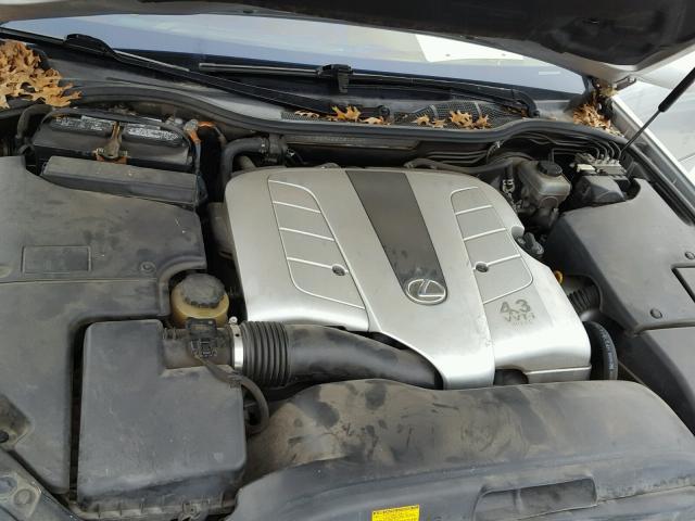 JTHBN36F455021014 - 2005 LEXUS LS 430 GRAY photo 7