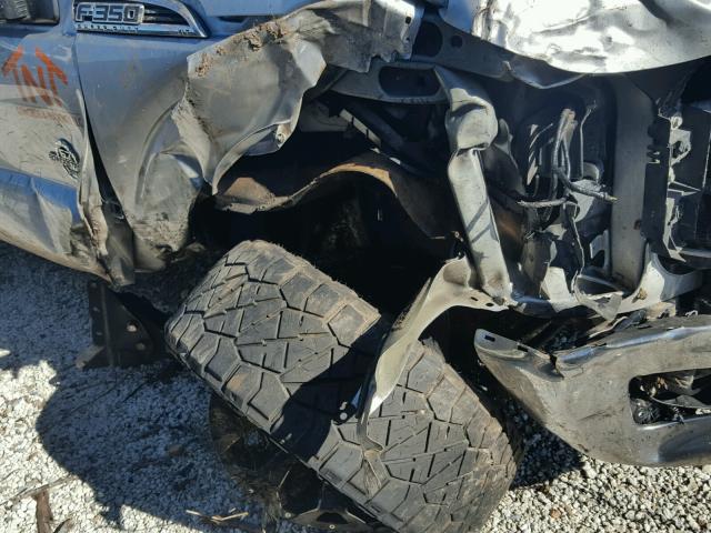 1FT8W3BT7DEA22371 - 2013 FORD F350 SUPER GRAY photo 9