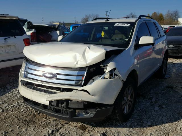 2FMDK48C28BB13780 - 2008 FORD EDGE SEL WHITE photo 2